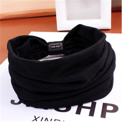 1 PCS Bohemia Wide Cotton Stretch Women Headbands Headpiece Turban Headwear Bandage Hair Bands Bandana Fascinator Gorgeous Hair Accessories For Women