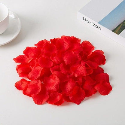 1000PCs Fake Separated Deodorized Rose Petals Party Decorations Artificial Flowers Romantic Wedding Marriage Accessories For Valentine Gifts
