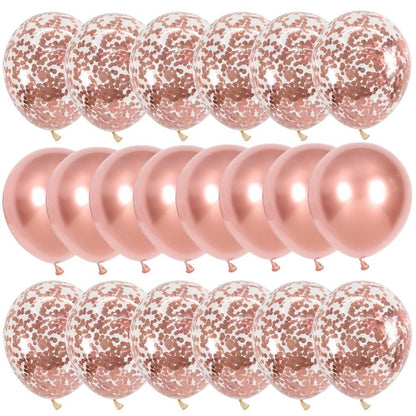 10/20 Star Metallic Confetti Latex Transparent 12inch Balloons For Baby Shower Birthday Party Wedding Decoration