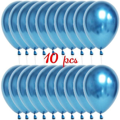 10/20 Star Metallic Confetti Latex Transparent 12inch Balloons For Baby Shower Birthday Party Wedding Decoration