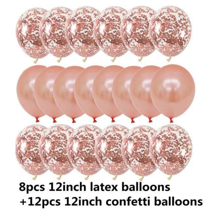 10/20 Star Metallic Confetti Latex Transparent 12inch Balloons For Baby Shower Birthday Party Wedding Decoration