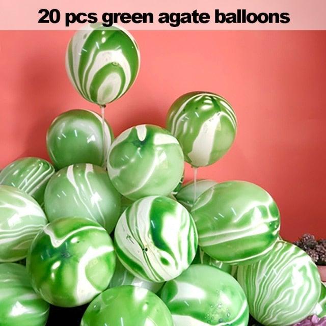 10/20 Star Metallic Confetti Latex Transparent 12inch Balloons For Baby Shower Birthday Party Wedding Decoration