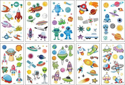 10pcs Dinosaur Sticker Temporary Tatoo Waterproof Colorful Elegant Children Tattoos