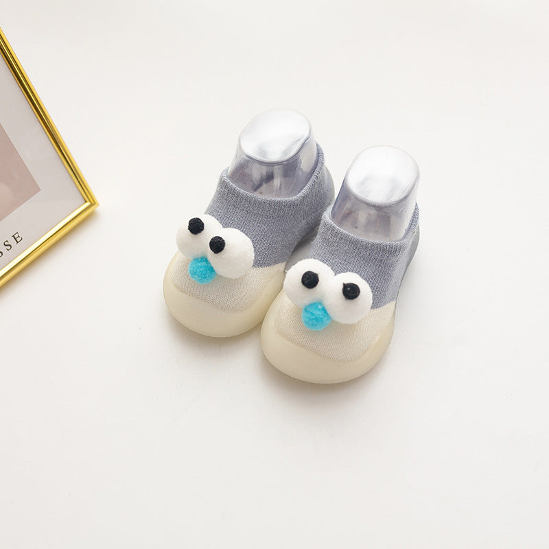Children Anti-slip Shoes Newborn Baby Girl Cotton Non-slip Floor Socks Baby Boy Rubber Cartoon Indoor Socks Infant Shoes