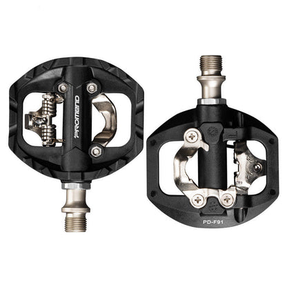 Black nylon DU + bearing Mountain Clipless Bike Bicycle Cycling Pedals Cleats Pedal Bicycle Bike Pedals Road Bicycle Pedals Cleats Set Clipless Pedals Compatible With Mountain BIkes