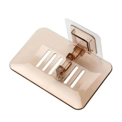 1PC Bathroom Shower Soap Box Dish Storage Plate Tray Holder Case Wall-mounted Soap Holder Housekeeping Container Soap Dish Drainer Tray - Suction Cup Soap Dish Holder Wall Mounted for Bathroom Shower Pack
