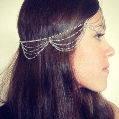1pcs Vintage Faux Crystal Pearl Tiara Drop Bridal Headband Wedding Hair Accessories Crown Hair Band for Bride and Bridesmaids