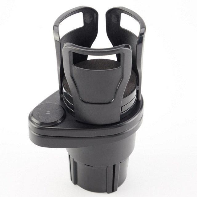 2 In 1 Vehicle-mounted Slip-proof Cup Holder 360 Degree Rotating Water Car Cup Holder Multifunctional Dual Holder Car Cup Holder, Multifunction Car Drink Holder Adapter, Mount Extender with 360° Rotating Adjustable Base Auto Accessory
