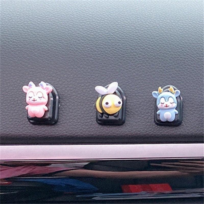 2 Pcs Simple Car Small Hooks Cartoon Decorative Cute Car Dashboard Hook Mini Hanger for Mask Heart Adhesive Hook for Hat Coat Towel Wall Hanging Multi Vehicle Sticky Hooks Durable Holder Automobile Styling Interior Organizer Ornaments Hook