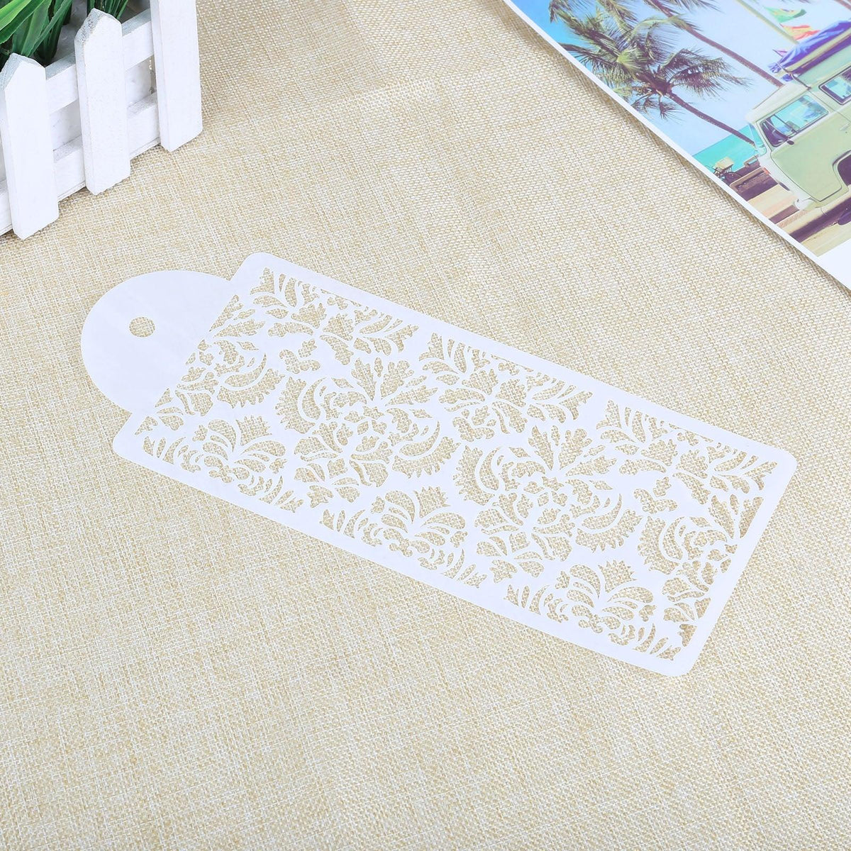2 Style Cake Side Cupcake Cake Sugarcraft Decoration Cake Mould Plastic Baking Cake Decorating Tool 2 Pieces Cupcake Stencil Cake Side Decorating Templates Powdered Sugar Template Wedding Cake Decor Flower Molding