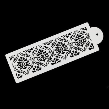 2 Style Cake Side Cupcake Cake Sugarcraft Decoration Cake Mould Plastic Baking Cake Decorating Tool 2 Pieces Cupcake Stencil Cake Side Decorating Templates Powdered Sugar Template Wedding Cake Decor Flower Molding