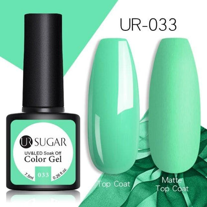 2022 Modern Spring Green Gel Nail Polish Colorful UV LED  Long Lasting Varnish Modern High Quality Design For Girls and Womens