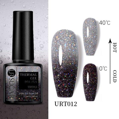2022 NEW Purple Gel Nail Polish UV Color Changing Gel Nail Polish Stylish Three Layer Effect For Womens