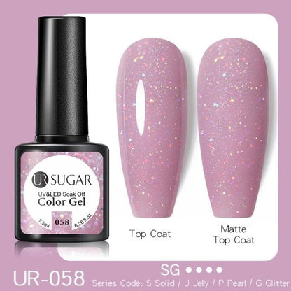 2022 New Reflective Glitter Nail Gel 8ml  Permanent UV/LED Glossy Effect Popular Diamond Nail Gel Design For Womens