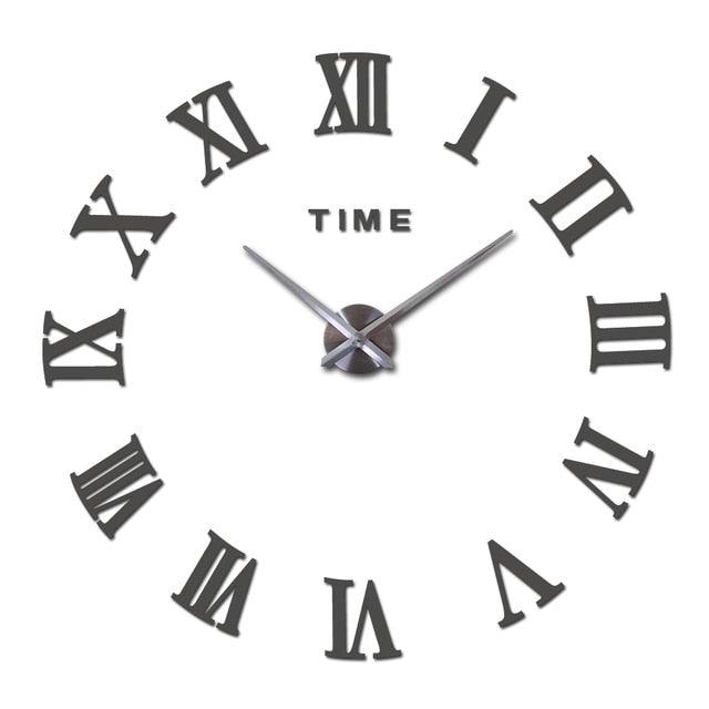 3D Big Acrylic Mirror Wall Clock Quartz Watch 3D Wall Clock Mirror Surface Decorative Clock Large Wall Sticker Clock for Living Room Bedroom Office Home Decorations Still Life Clocks Modern Home Decoration Living Room Stickers