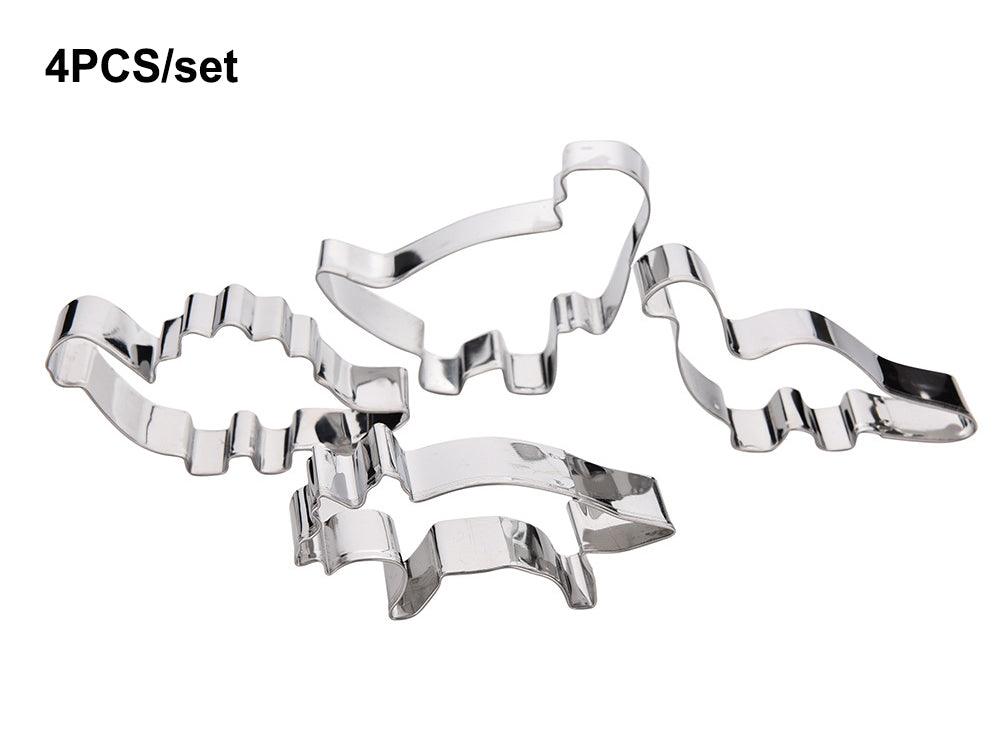 3D Dinosaur Cookie Cutters Mold Dinosaur Biscuit Cartoon Mould Sugarcraft Dessert Baking Silicone Mold For Sop Cake Decor Tool Dinosaur Fossil Cookie Making Molds Stamps For Kitchen