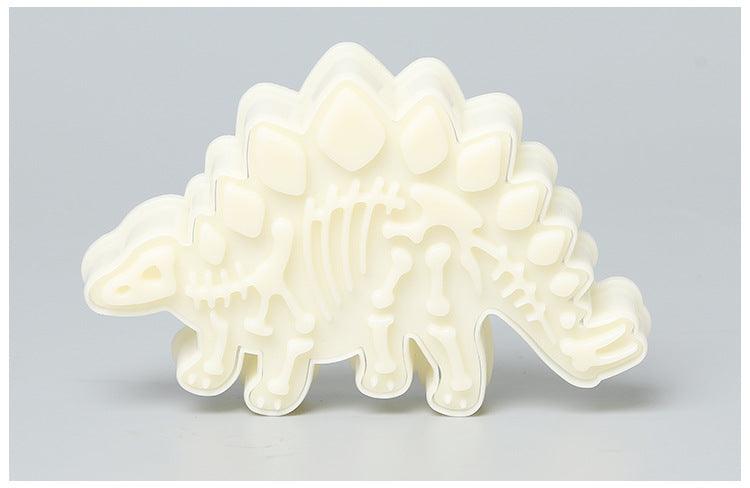 3D Dinosaur Cookie Cutters Mold Dinosaur Biscuit Cartoon Mould Sugarcraft Dessert Baking Silicone Mold For Sop Cake Decor Tool Dinosaur Fossil Cookie Making Molds Stamps For Kitchen