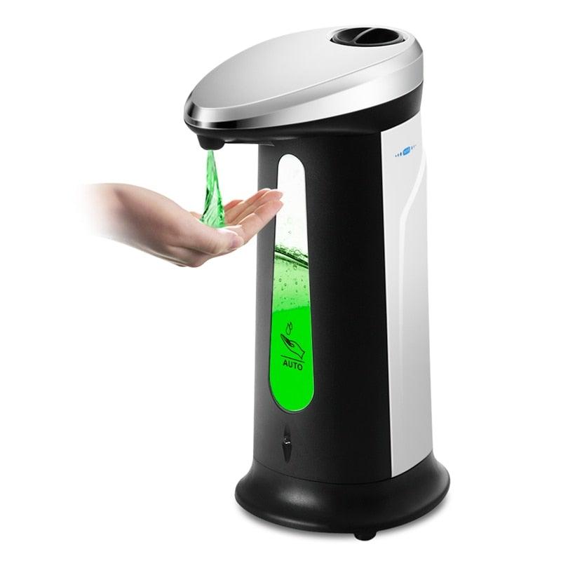 400Ml Automatic Liquid Soap Dispenser Smart Sensor Touchless Sanitizer Portable Soap Dispensers Bottle For Kitchen Bathroom Infrared Motion Sensor Waterproof Base Adjustable Switches Suitable For Bathroom Kitchen Hotel Office