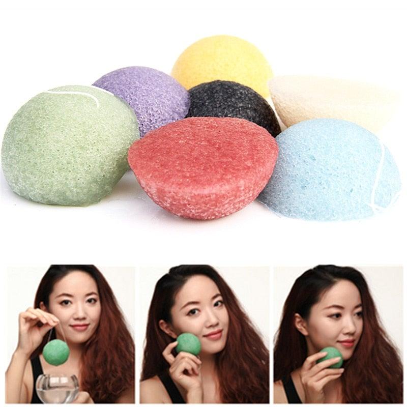 4pcs Cleanse Sponge Natural Wash Cleaning Sponge Puff Face Organic Natural Facial Sponge For Womens Mens