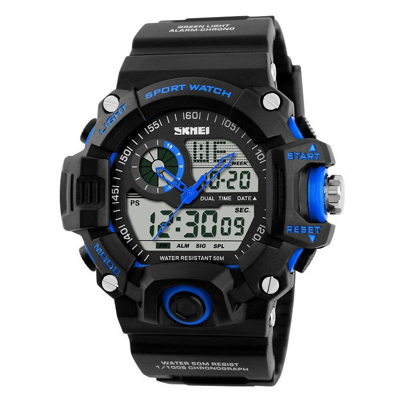 Sport Famous Watch for Men Military Army Watch With Led Digital Display Analog Shock and Alarm clock and Night Mode