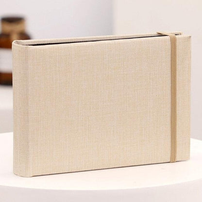 6 Inch 100PCS Stylish and Simple Photo Album Small Photo Album on Fabric Polaroid Postcard Storage Brochure Fabric Memo Scrapbook Paper Baby Family Scrapbook Albums Creative Gifts