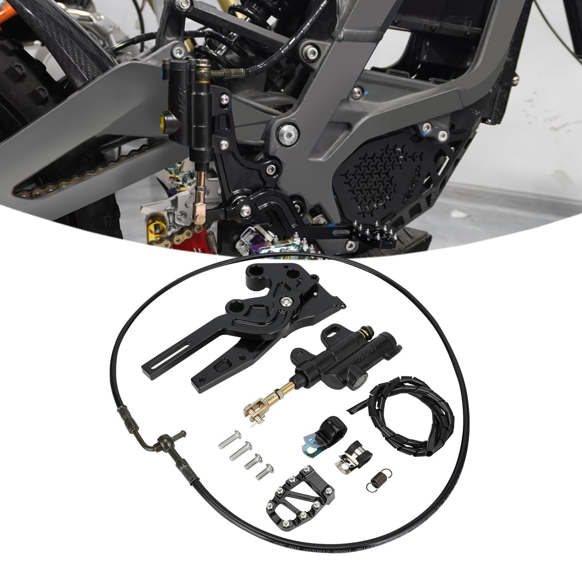 Rear Foot Brake For Sur-ron Light Bee X / Segway X160 X260 / 79Bike Falcon M
