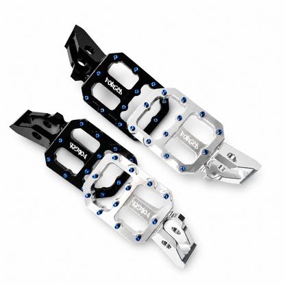 Sur-Ron Ultra Bee Super-Wide Footpegs – CNC E-Moto Foot Pegs