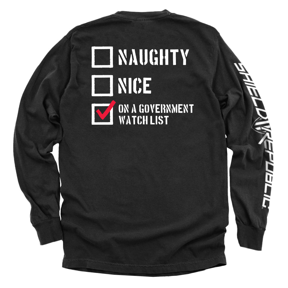 Naughty Nice On a Government Watch List