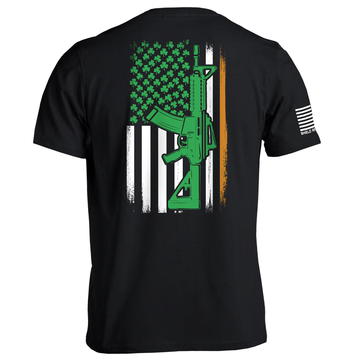AR15 Irish American Flag (Back Print)