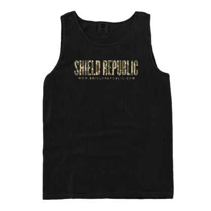 Shield Republic Duck Camo Banner Text (Front)