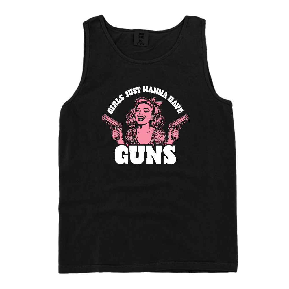 Girls Just Wanna Have Guns (Front Print)