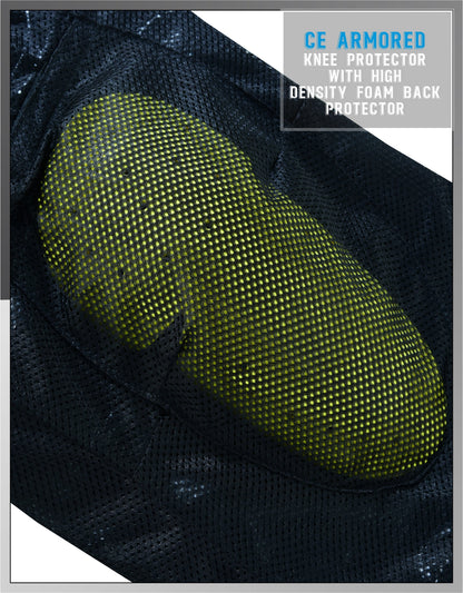 High Premium Quality Adjustable Waterproof Motorcycle Pants – Full Black-