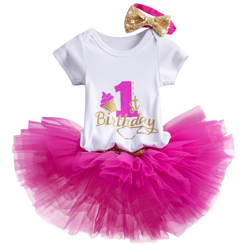 Unicorn Party Dresses For 1 Year Baby Girl Birthday Outfits FOr 1st Birthday Party