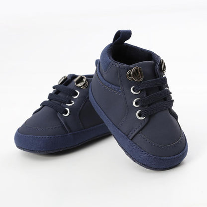 Warm Infant Baby First Walkers Soft Sole Newborn Leather High Top Non-slip Shoes Sneaker Baby Shoes