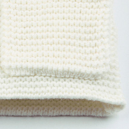 Warm Winter Luxury Newborn Baby Boy Girl Knitted Buttons Hooded Jacket Coat In Modern Design
