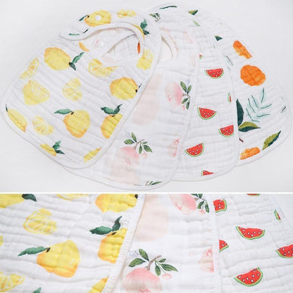 Cotton Baby Burp Cloth For Toddlers Feeding Durable Apron Multi-use Saliva Towel Scarf And Bandana Bibs