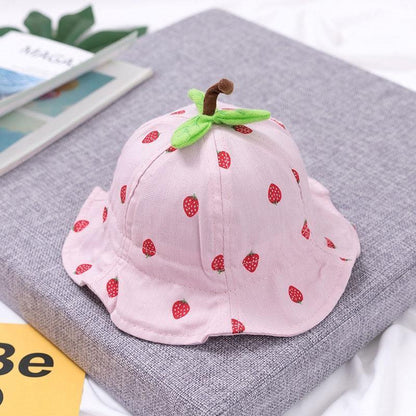 Baby Sun Hat Heart Print Baby Boy/Girl Hat Outdoor Kids Bucket Hat Children Hat Baby Beach Caps Beanie For Girls