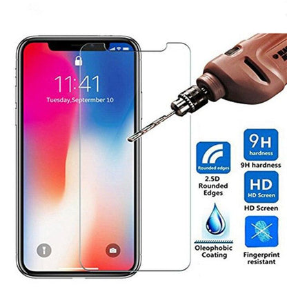 3pcs For iPhone 12 13 Mini 14 Pro Max Glass Screen Protector For iPhone XR XS SE 2022 6 7 8 Plus 13 Pro Max Glass Not Full Cover Curved Edge Anti Explosion Temper Glass Screen Protector for iPhone