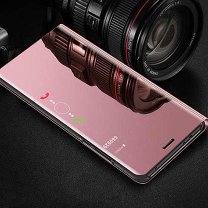 Lightweight Anti Peeping Magnetic Double-Sided Privacy Clear Back Metal Bumper Anti-Spy Phone Cases Cover for iPhone iPhone Smart Mirror Flip Case For iPhone 13 12 11 Pro XS Max XR Magnetic Stand Cover