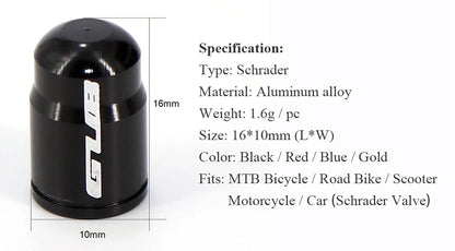 Aluminum Valve Stem Caps (Bike/Motorcycle/Car)