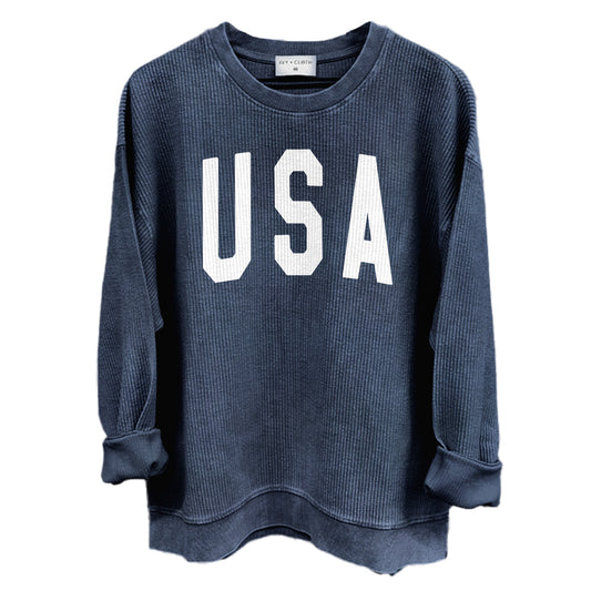 USA Collegiate Solid White (Front)