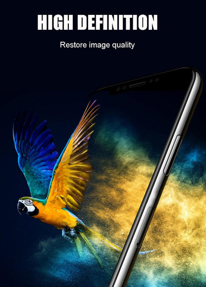 9D Tempered Glass Screen Protector for iPhone 13 12/Xsmax/Plus/7/6S Mobile Phone Screen Protector 1 PCS Scratchproof Shatterproof Tempered Glass for iPhone