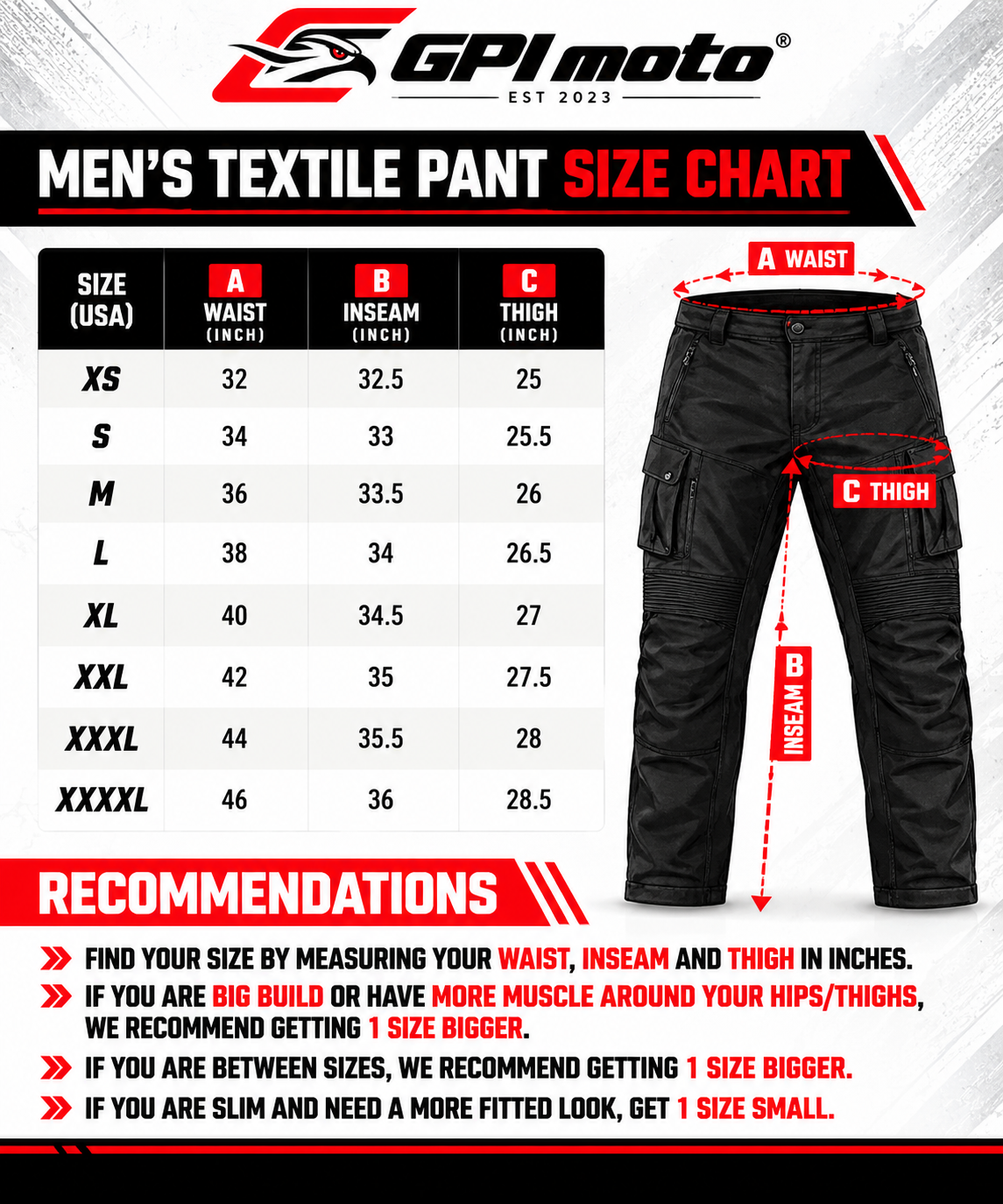 High Premium Quality Adjustable Waterproof Motorcycle Pants – Full Black-