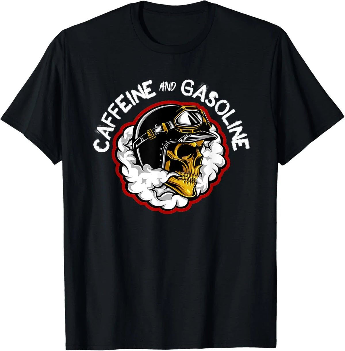 Caffeine & Gasoline Graphic Cotton T-shirt Unisex