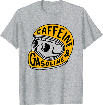 Caffeine & Gasoline Graphic Cotton T-shirt Unisex