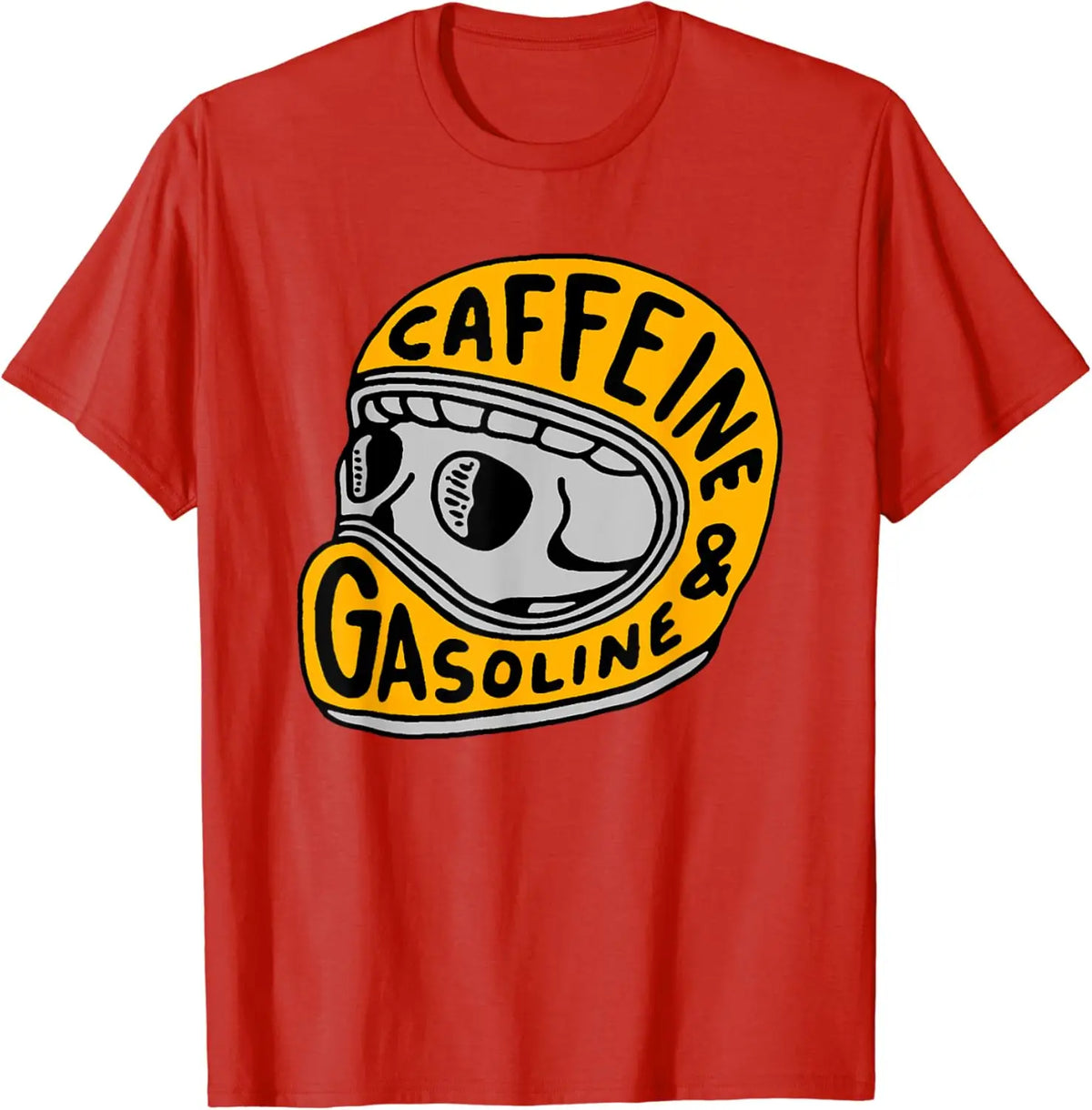 Caffeine & Gasoline Graphic Cotton T-shirt Unisex