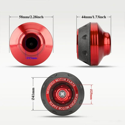 4PCS Motorcycle Crash Protectors Front Fork Slider Cups