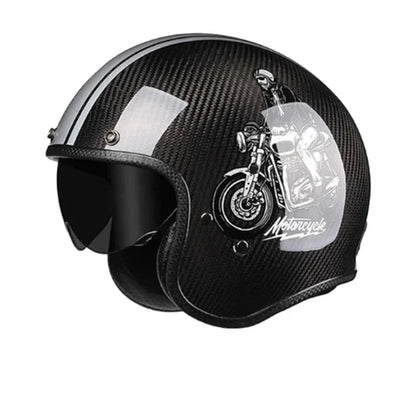 Carbon Fiber Retro Motorcycle Helmets