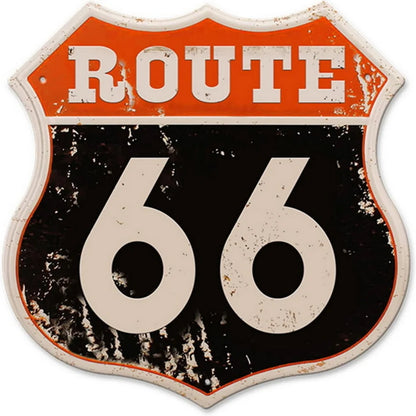 Route 66 American Dreams Shield Metal Tin Signs Posters