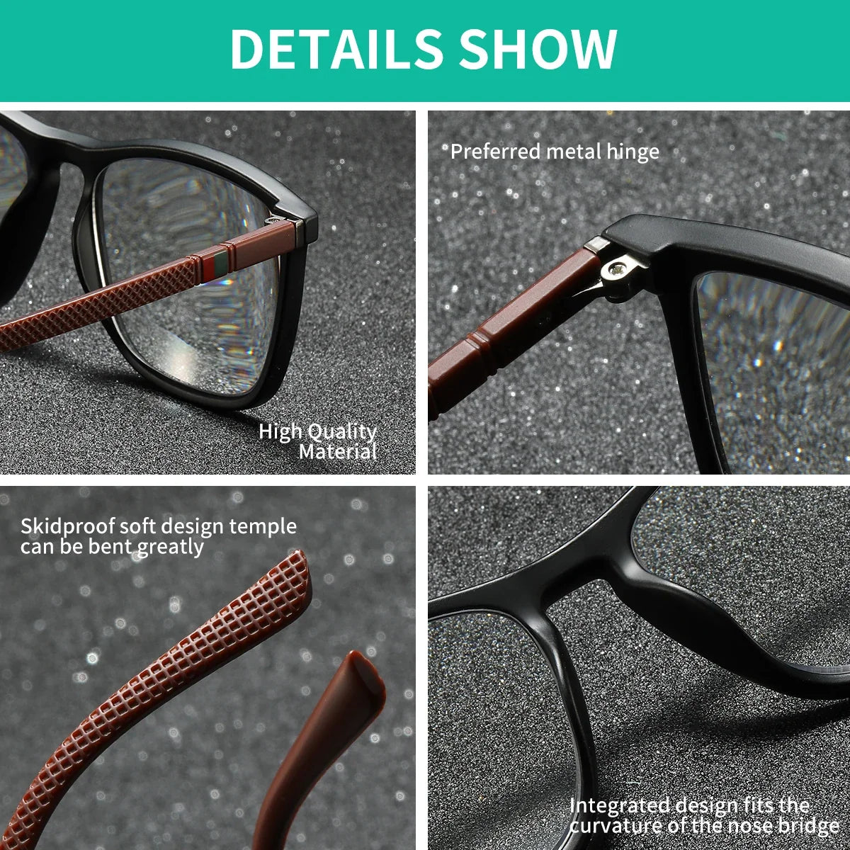 BARCUR Original Design Unisex Lightweight Reading Glasses – Classic and Comfortable Eye Protection for Men and Women Rectangle Frame